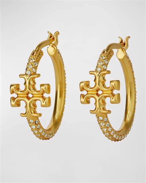 tory burch earrings cheap|tory burch small hoop earrings.